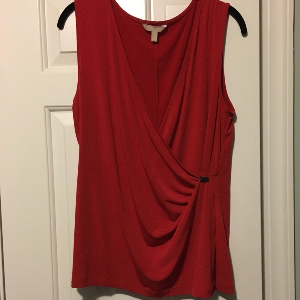 Red Hot! Stunning Wrap Top Banana Republic Large